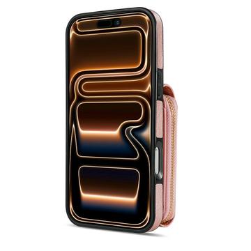 iPhone 17 Pro Max Alt-i-et cover med pung og rem - Rødguld