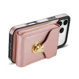 iPhone 17 Pro Max Alt-i-et cover med pung og rem - Rødguld