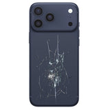 iPhone 17 Pro Max Bagcover Reparation - kun glasset - Blå