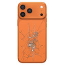 iPhone 17 Pro Max Bagcover Reparation - kun glasset - Orange