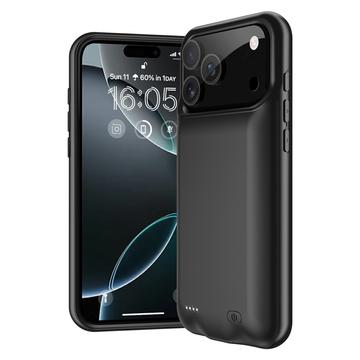 iPhone 17 Pro Max Backup Battericover - 6000mAh - Sort