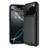 iPhone 17 Pro Max Backup Battericover - 6000mAh - Sort