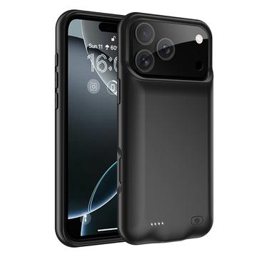 iPhone 17 Pro Max Backup Battericover - 6000mAh - Sort