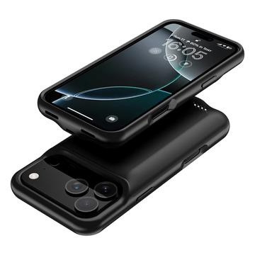 iPhone 17 Pro Max Backup Battericover - 6000mAh - Sort