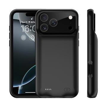 iPhone 17 Pro Max Backup Battericover - 6000mAh - Sort