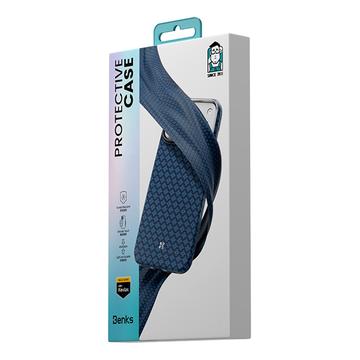 iPhone 17 Pro Max Benks Y3 Aramidfiber vævet MagSafe Cover - Blå