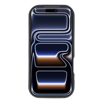 iPhone 17 Pro Max TPU-cover med Sommerfugleprint - Gul / Sort