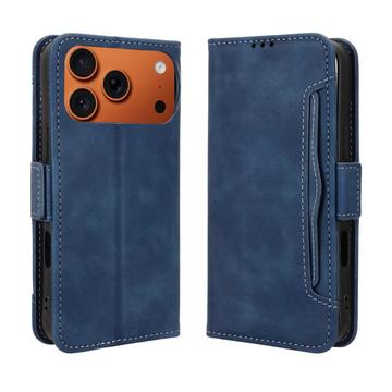 iPhone 17 Pro Max Kortholder Pung Etui - Blå