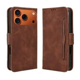 iPhone 17 Pro Max Kortholder Pung Etui - Brun