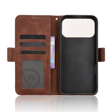 iPhone 17 Pro Max Kortholder Pung Etui - Brun