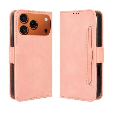 iPhone 17 Pro Max Kortholder Pung Etui - Pink