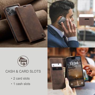 iPhone 17 Pro Max Caseme 013 Series Pung - Kaffe