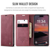 iPhone 17 Pro Max Caseme 013 Series Pung - Vinrød