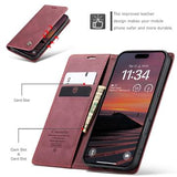 iPhone 17 Pro Max Caseme 013 Series Pung - Vinrød