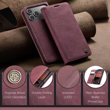 iPhone 17 Pro Max Caseme 013 Series Pung - Vinrød