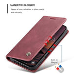 iPhone 17 Pro Max Caseme 013 Series Pung - Vinrød