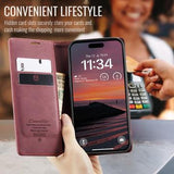 iPhone 17 Pro Max Caseme 013 Series Pung - Vinrød