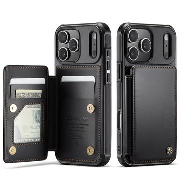 iPhone 17 Pro Max Caseme C22-etui RFID-kortpung - Sort