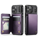 iPhone 17 Pro Max Caseme C22-etui RFID-kortpung - lilla