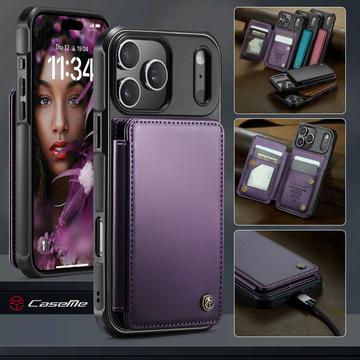 iPhone 17 Pro Max Caseme C22-etui RFID-kortpung - lilla