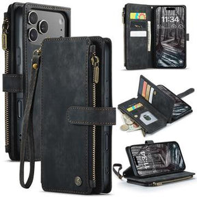 iPhone 17 Pro Max Caseme C30 Multifunktionel Pung - Sort