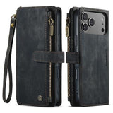 iPhone 17 Pro Max Caseme C30 Multifunktionel Pung - Sort