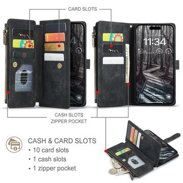 iPhone 17 Pro Max Caseme C30 Multifunktionel Pung - Sort