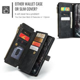 iPhone 17 Pro Max Caseme C30 Multifunktionel Pung - Sort