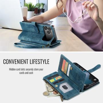 iPhone 17 Pro Max Caseme C30 Multifunktionel Pung - Blå