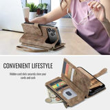 iPhone 17 Pro Max Caseme C30 Multifunktionel Pung - Brun