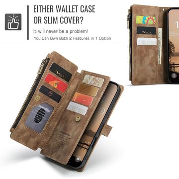 iPhone 17 Pro Max Caseme C30 Multifunktionel Pung - Brun