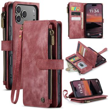 iPhone 17 Pro Max Caseme C30 Multifunktionel Pung - Rød