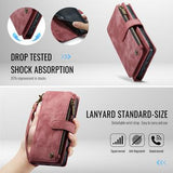 iPhone 17 Pro Max Caseme C30 Multifunktionel Pung - Rød