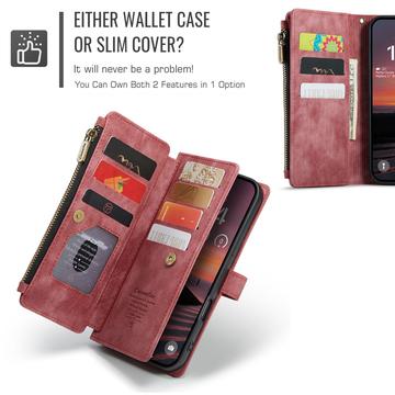 iPhone 17 Pro Max Caseme C30 Multifunktionel Pung - Rød