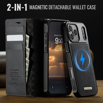 iPhone 17 Pro Max Caseme C49 2-i-1 aftagelig pungetui - MagSafe-kompatibel, RFID - Sort