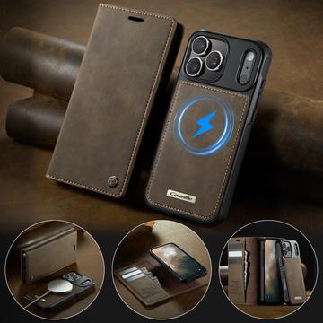 iPhone 17 Pro Max Caseme C49 2-i-1 aftagelig pungetui - MagSafe-kompatibel, RFID - Kaffe