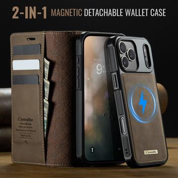 iPhone 17 Pro Max Caseme C49 2-i-1 aftagelig pungetui - MagSafe-kompatibel, RFID - Kaffe