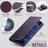 iPhone 17 Pro Max Caseme C49 2-i-1 aftagelig pungetui - MagSafe-kompatibel, RFID - Lilla