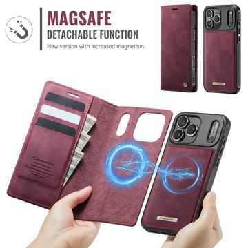 iPhone 17 Pro Max Caseme C49 2-i-1 aftagelig pungetui - MagSafe-kompatibel, RFID - Rød