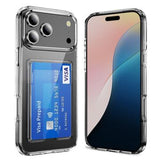 iPhone 17 Pro Max Gennemsigtigt Cover med Kortholder