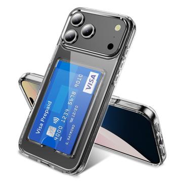 iPhone 17 Pro Max Gennemsigtigt Cover med Kortholder