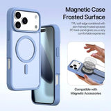 iPhone 17 Pro Max Dux Ducis Lawa Pung læderetui m. magnetisk cover - babyblå