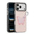 iPhone 17 Pro Max Dux Ducis Luvy cover med fingerring/håndrem - lyserød / sommerfugl