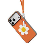 iPhone 17 Pro Max Dux Ducis Luvy cover med fingerring/håndrem - Orange / Marguerit
