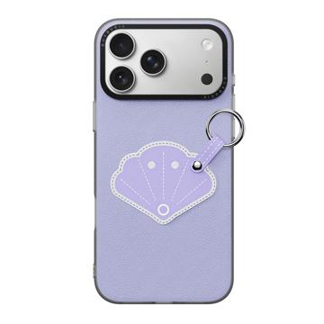 iPhone 17 Pro Max Dux Ducis Luvy cover med fingerring/håndrem - Lilla / Skal