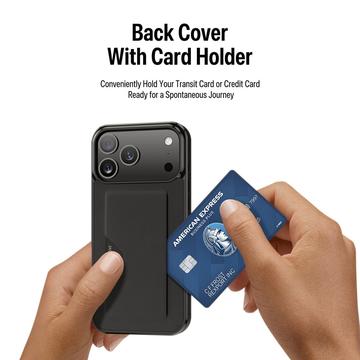 iPhone 17 Pro Max Dux Ducis Pocard Cover med kortholder - Sort