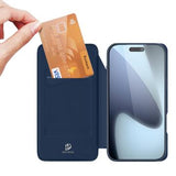 iPhone 17 Pro Max Dux Ducis Skin Pro Flip Cover - Blå
