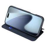 iPhone 17 Pro Max Dux Ducis Skin Pro Flip Cover - Blå