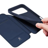 iPhone 17 Pro Max Dux Ducis Skin Pro Flip Cover - Blå