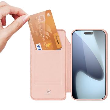iPhone 17 Pro Max Dux Ducis Skin Pro Flip Cover - Pink